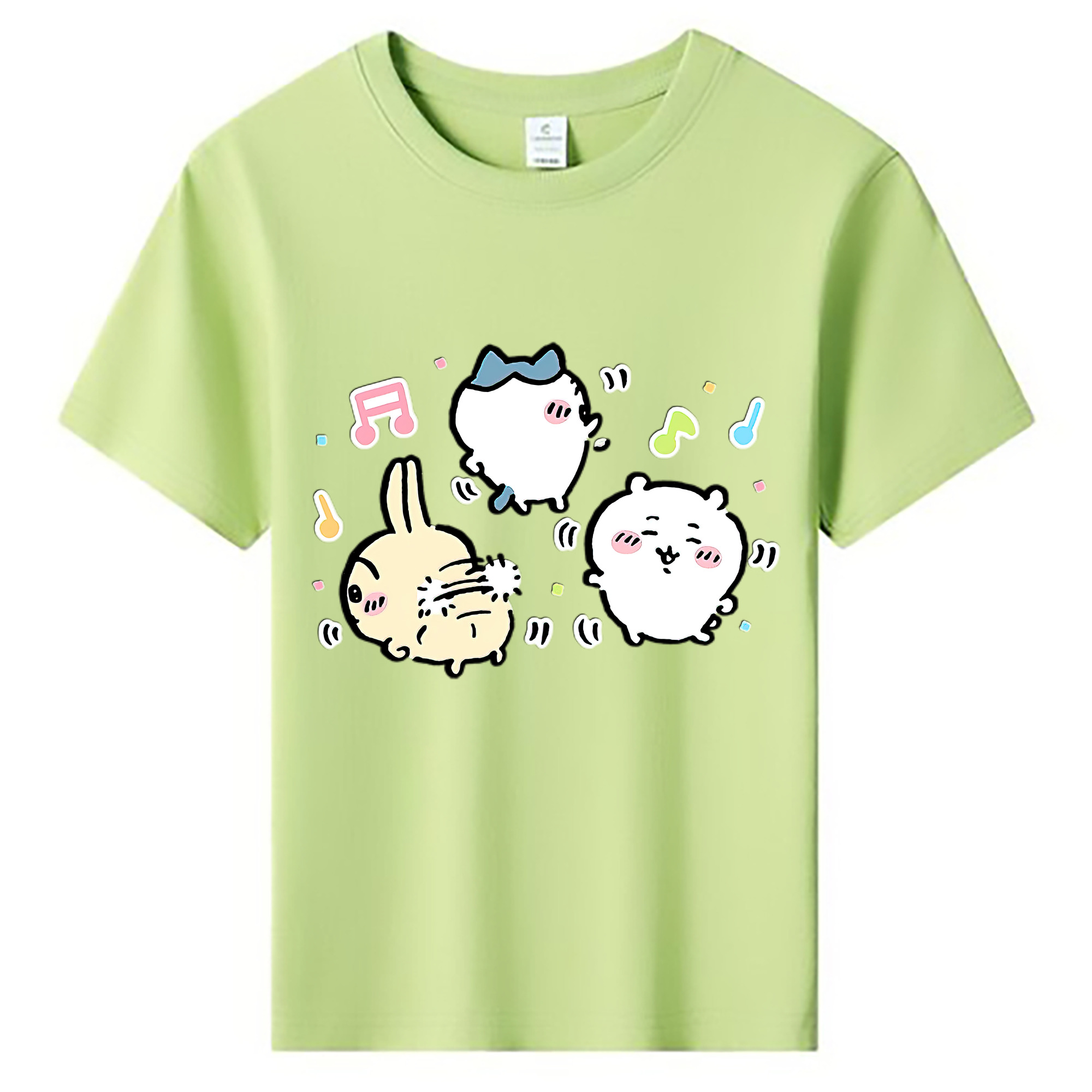 （画像用） ちいかわ うさぎ Chii-kawa usagi 綿100％キッズTシャツ（フロントプリント）